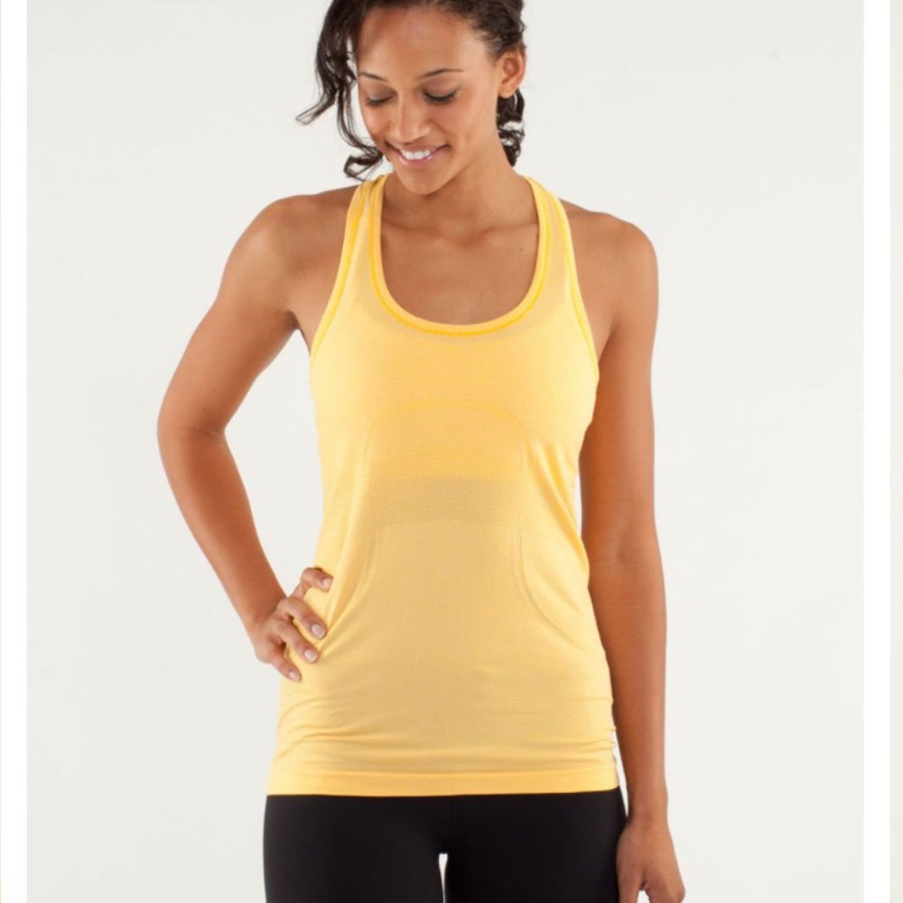 Lululemon RUN: SWIFTLY Racerback Burning Yellow 4